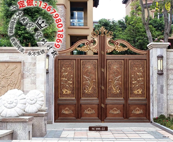 别墅大门_铝艺大门_乡村大门_住宅大门_庭院大门